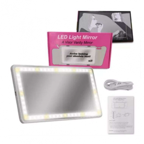 ESPEJO CON LUCES PARA CARROS